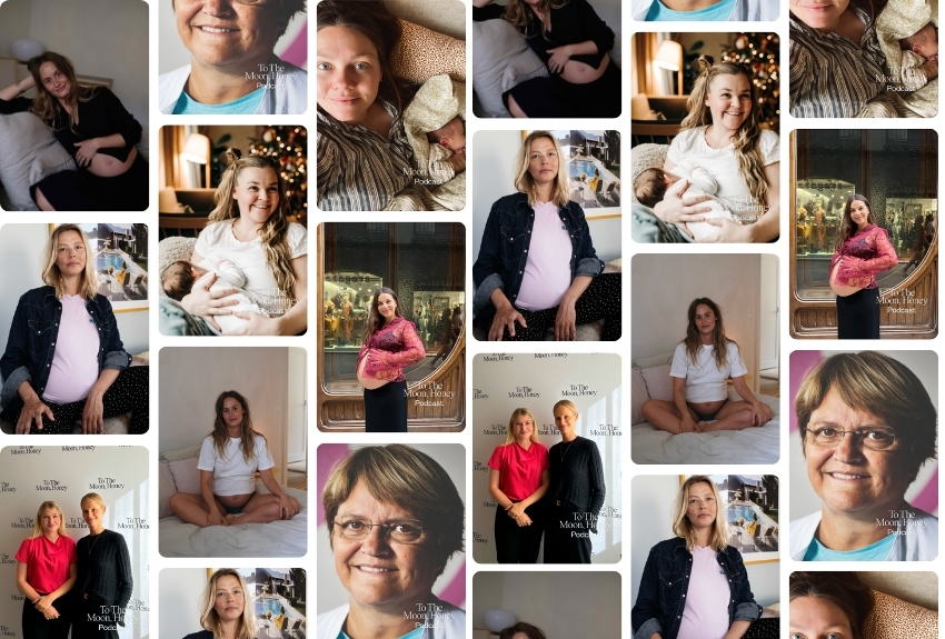 Mange kvinder på flere billeder