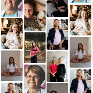 Mange kvinder på flere billeder