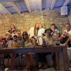 familie og venner på ferie
